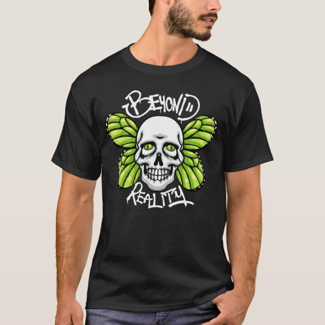 Skull Butterfly Streetwear T-Shirt (Vorderseite)