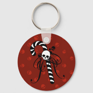 Skull Candy Cane Schlüsselanhänger