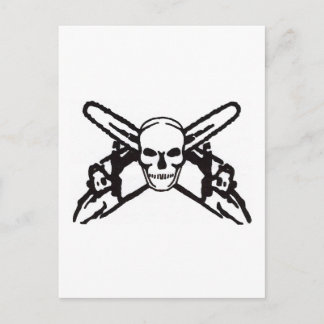 Skull & Chainsaws Postkarte