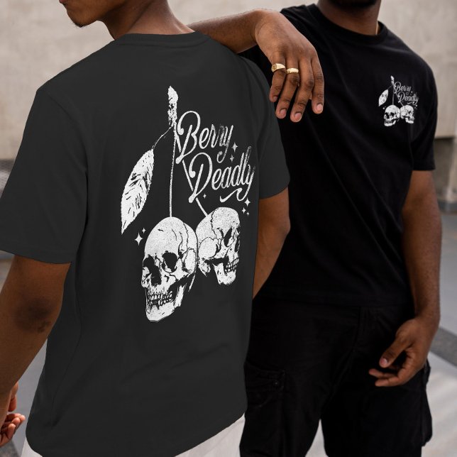 Skull Cherry Spooky und Sweet Gothic Halloween T-Shirt (Von Creator hochgeladen)