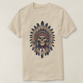Skull Chief Native American  T-Shirt