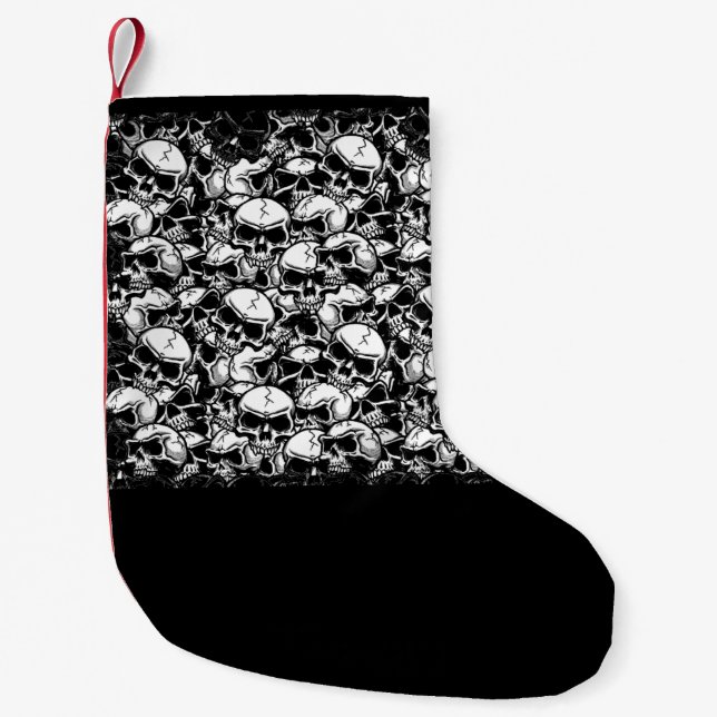 SKULL CHRISTMAS STRUMPF KLEINER WEIHNACHTSSTRUMPF (Vorderseite)