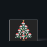 Skull Christmas Tree Pajama Cool Skeleton Santa Feiertagspostkarte<br><div class="desc">Skull Christmas Tree Pajama Cool Skelett Weihnachtsmannmütze Xmas</div>