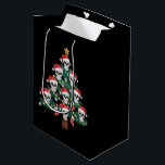 Skull Christmas Tree Pajama Cool Skeleton Santa Mittlere Geschenktüte<br><div class="desc">Skull Christmas Tree Pajama Cool Skelett Weihnachtsmannmütze Xmas</div>
