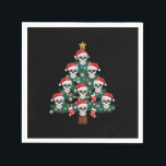 Skull Christmas Tree Pajama Cool Skeleton Santa Serviette<br><div class="desc">Skull Christmas Tree Pajama Cool Skelett Weihnachtsmannmütze Xmas</div>