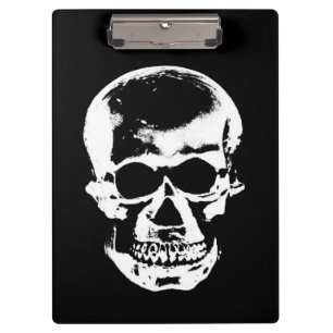 Skull Clipboard Klemmbrett