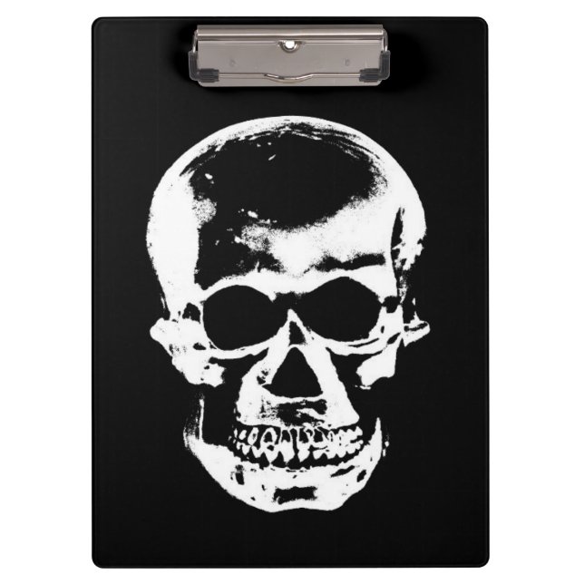 Skull Clipboard Klemmbrett (Vorderseite)