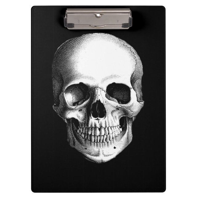 SKULL CLIPBOARD KLEMMBRETT (Vorderseite)