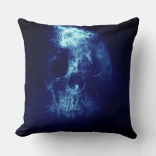Skull Cotton Throw Kissen