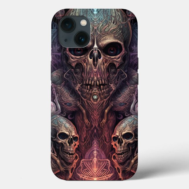 Skull Creepy Surreal Horror Art Case-Mate iPhone Hülle (Rückseite)