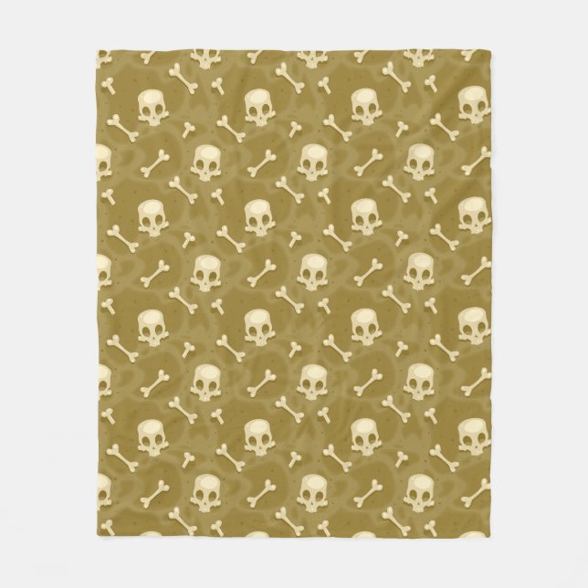 Skull- & Cross-Bones-Fleecedecke Fleecedecke (Vorderseite)