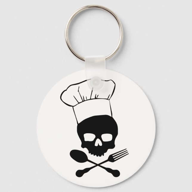 Skull & Crossbones Koch Schlüsselanhänger (Vorderseite)