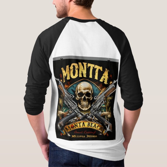 "Skull & Crossbones Rock Band T-Shirt" T-Shirt (Rückseite)