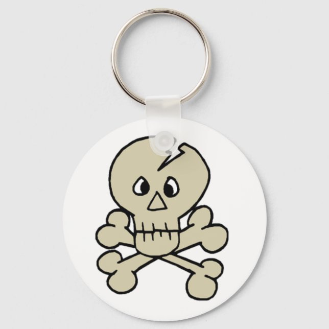 Skull-Crossbones-Schlüsselanhänger Schlüsselanhänger (Vorderseite)