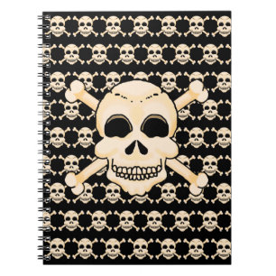 Skull & Crossbones SpiralNotebook Notizblock