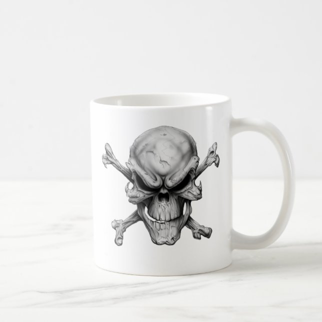 Skull Crossed Mützen Kaffeetasse (Rechts)
