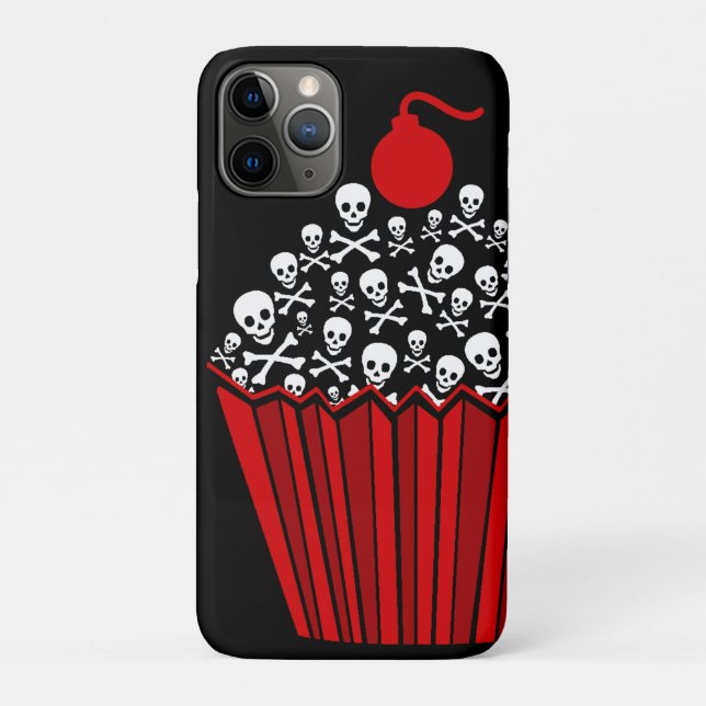 Skull Cupcake Case-Mate iPhone Hülle (Rückseite)