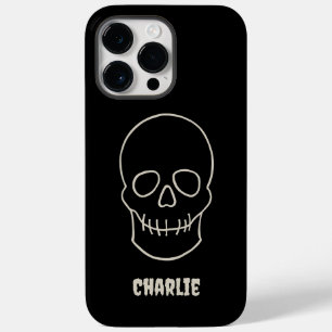 Skull Custom - Bat Black and Bone White Case-Mate iPhone 14 Pro Max Hülle