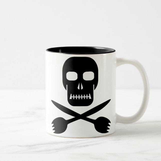 Skull de capitaine Cruel's et tasse de (Droit)