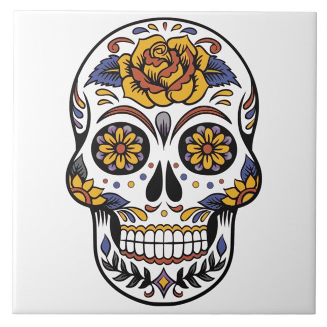Skull-Design Fliese (Vorderseite)