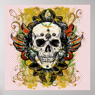 Skull-Design Poster