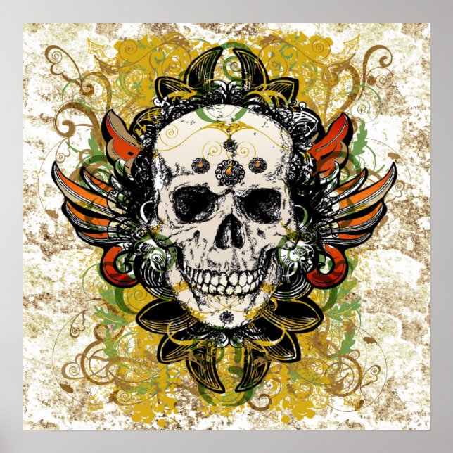 Skull Design Poster (Vorne)