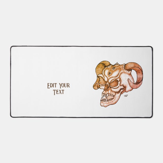 Skull Devil Head Schreibtischunterlage (Vorderseite)