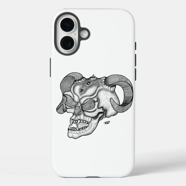Skull Devil Kopf Schwarzweiß Design title_seo2 (Rückseite)