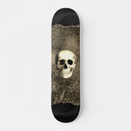Skull Distressed Gothic Glam Skateboard