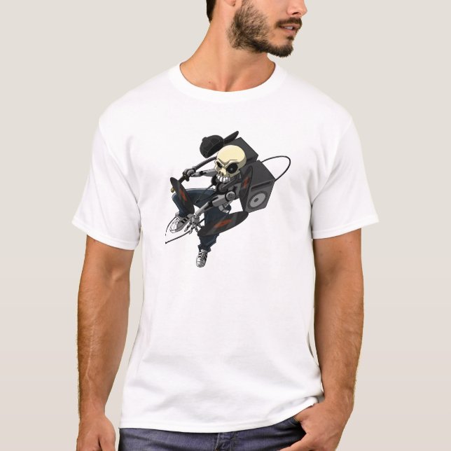Skull DJ Ninja T-Shirt (Vorderseite)