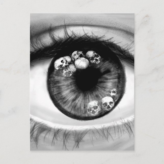 Skull Eeye Postkarte (Vorderseite)