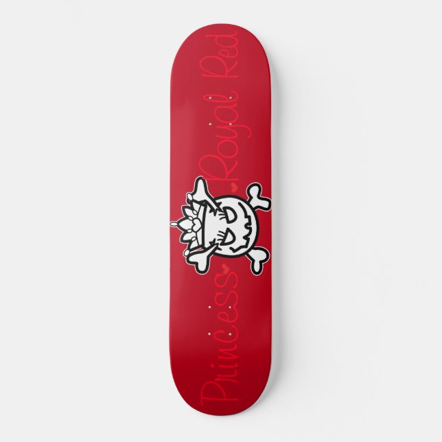 Skull Egg on Royal Red Skateboard (Vorderseite)