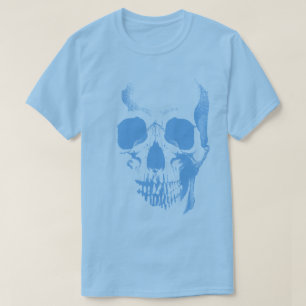 Skull Face Blue T - Shirt