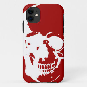Skull - Fantasy Art aus dem Roten und Weißen Metal Case-Mate iPhone Hülle
