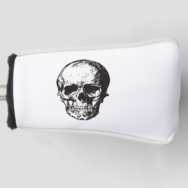 Skull Fantasy Art Rock Punk Heavy Metal Golf Headcover (Vorderseite)