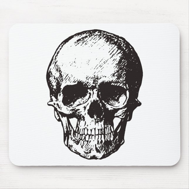 Skull Fantasy Art Rock Punk Heavy Metal Mousepad (Vorne)