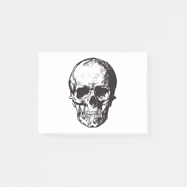 Skull Fantasy Art Rock Punk Heavy Metal Post-it Klebezettel (Vorderseite)