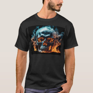 Skull Flames T - Shirt