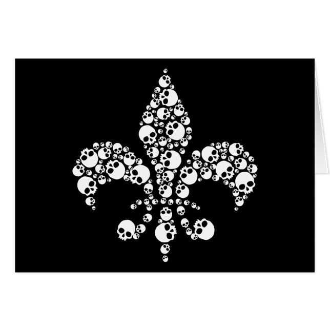 Skull Fleur De Lis (Devant horizontal)