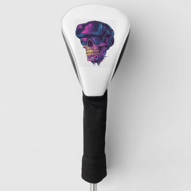 Skull Gamer Mode Golf Headcover (Vorderseite)