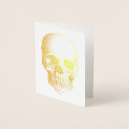 SKULL Gold Foil Note Card Folienkarte