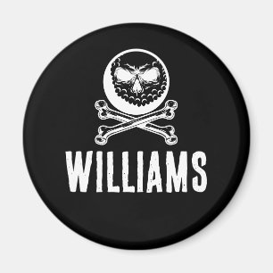 Skull Golf Ball Crossbones Individuelle Name Magnet