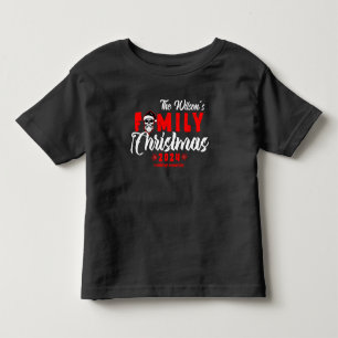 Skull Goth Familie Weihnachten Kleinkind T-shirt