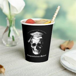 Skull Gothic Graduation Party Radiology Pappbecher