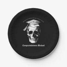 Skull Gothic Graduation Party Radiology Pappteller