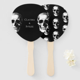 Skull Gothic Halloween Hochzeitsfans Fächer