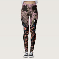 Skull Gothies Floral Romantic Skeleton Leg