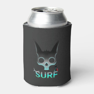 Skull Graffiti Surf Cat Dosenkühler