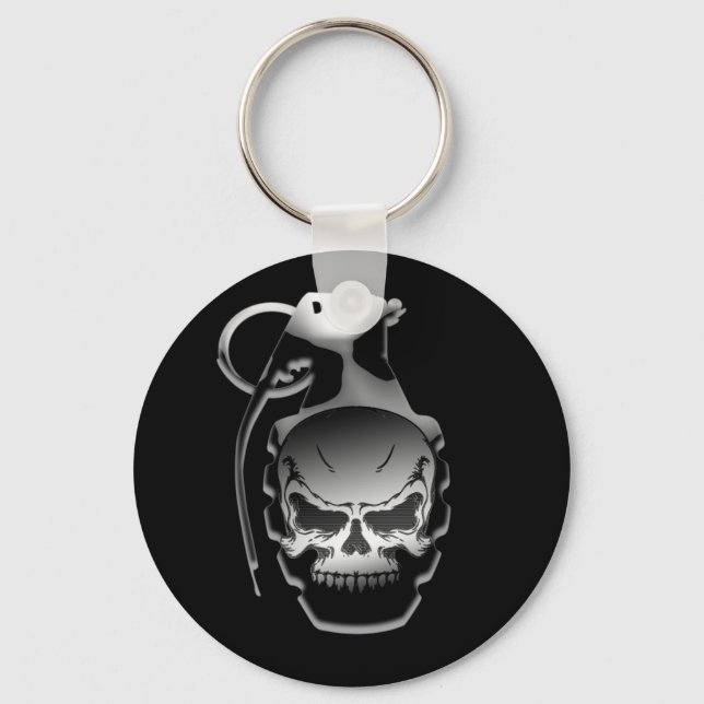 Skull Grenade Schlüsselanhänger (Vorderseite)