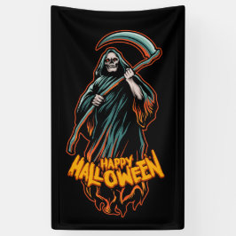Skull Grim Sensenmann Halloween Banner